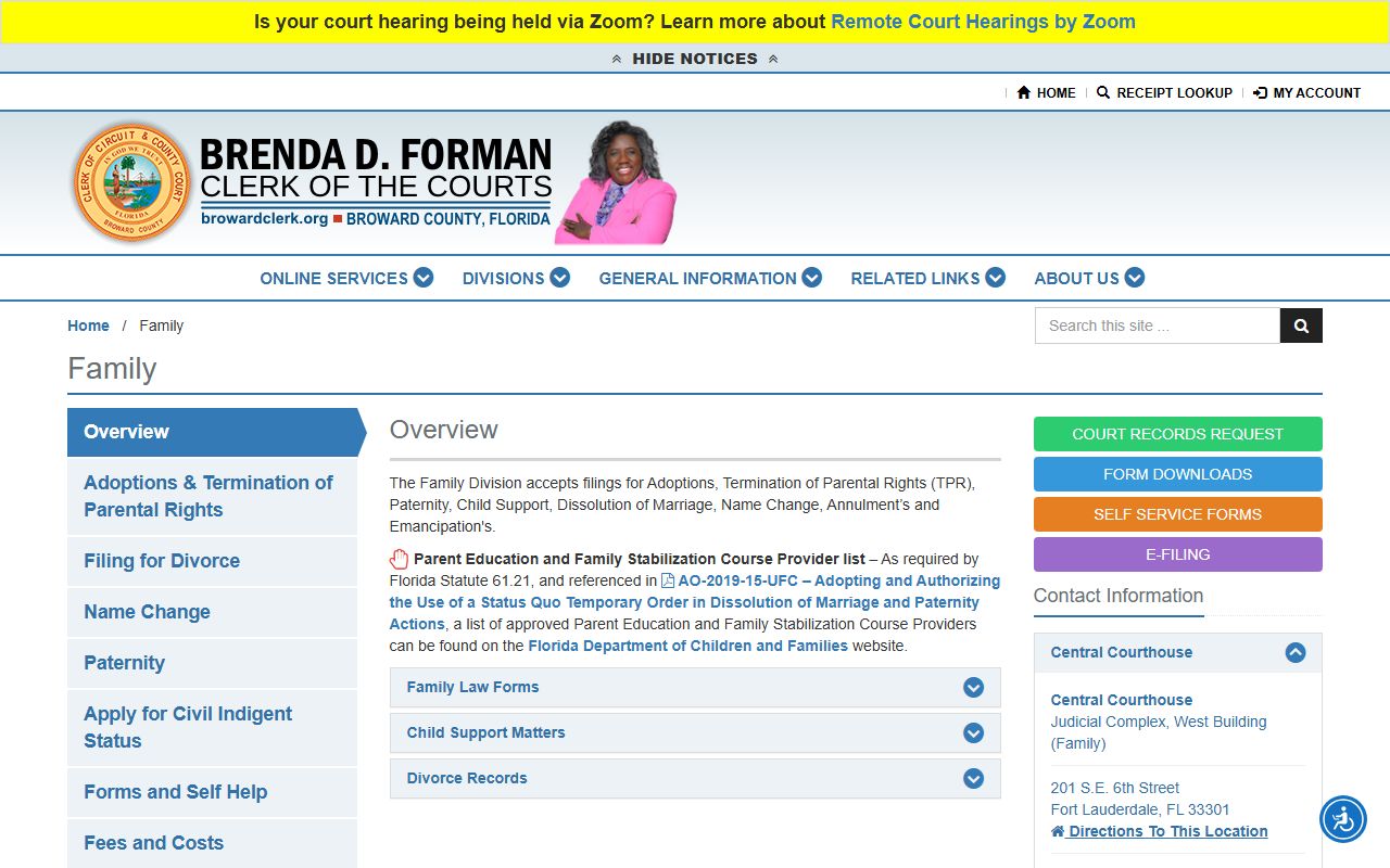 Hollywood dissolution of marriage records reference source