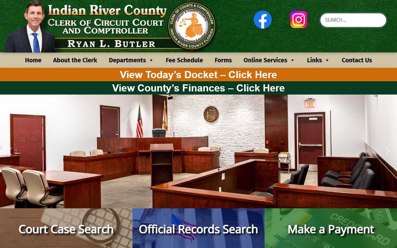 Indian River County dissolution of marriage records source screenshot