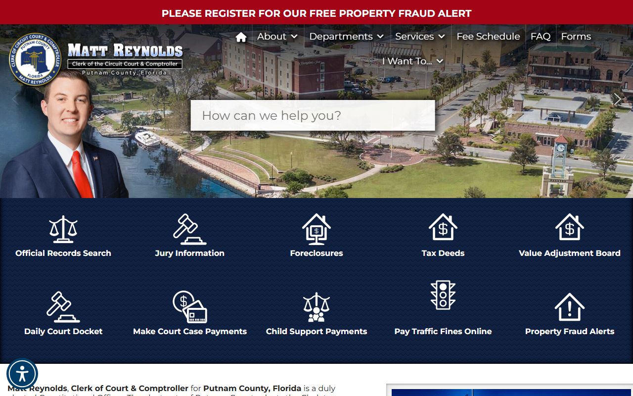 Putnam County dissolution of marriage records source screenshot