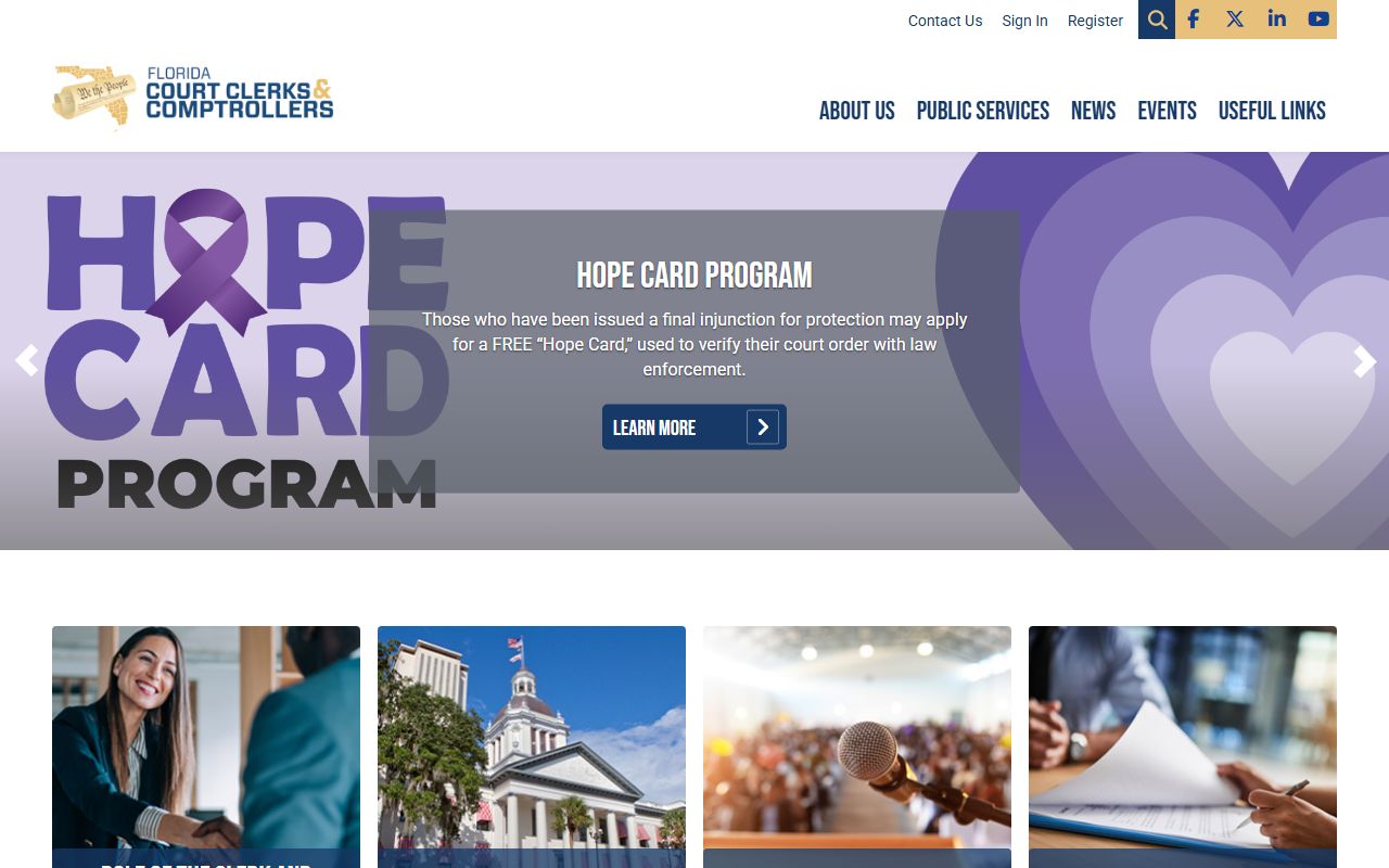 Florida dissolution of marriage records source screenshot